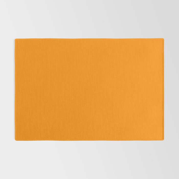 Solid Tangerine Rug Gallery Image 2