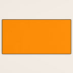 Solid Tangerine Desk Mat Gallery Image 3
