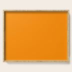 Solid Tangerine Serving Tray Gallery Image 1