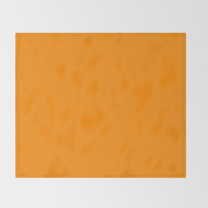 Solid Tangerine Throw Blanket Gallery Image 2