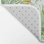 Birds on the leaves of the jungle Bath Mat Gallery Image 2