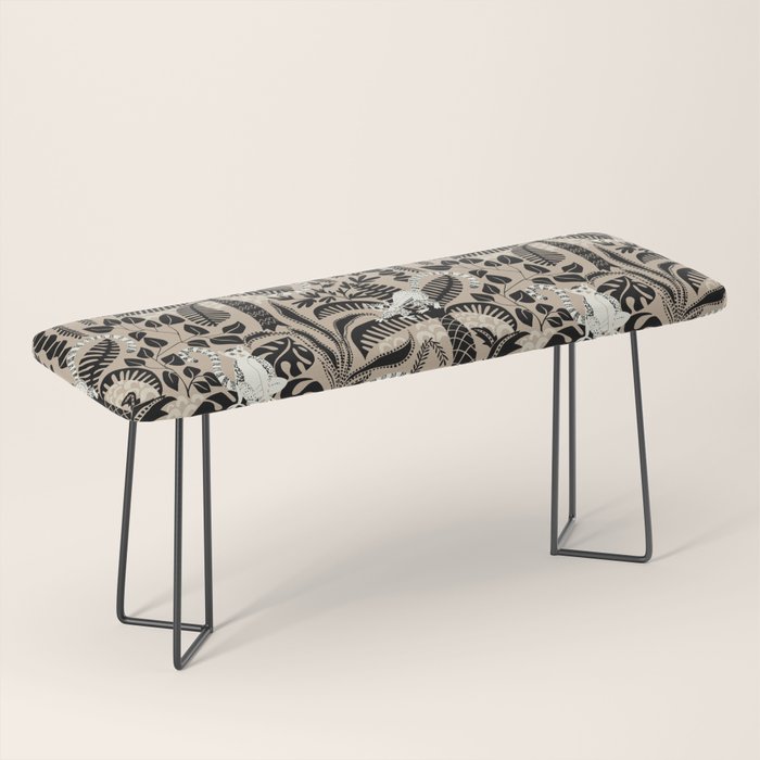 Jungle adventure bohemian black Bench Gallery Image 1