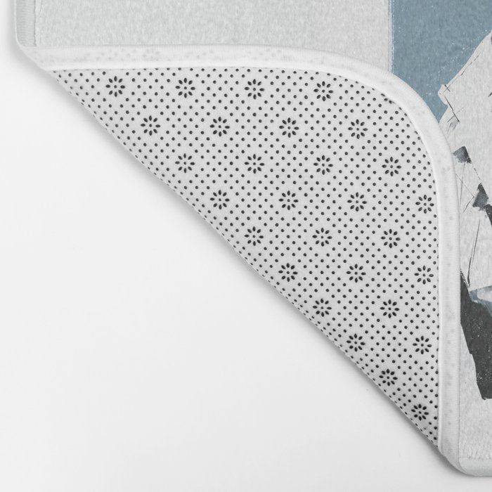 Parisian Glamour in Retro Style Bath Mat Gallery Image 2