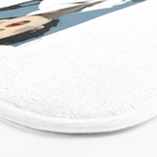 Parisian Glamour in Retro Style Bath Mat Gallery Image 3