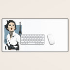 Parisian Glamour in Retro Style Desk Mat Gallery Image 1