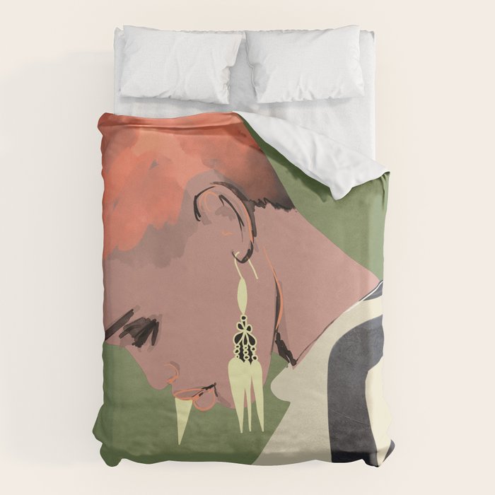 Girl Portrait 27 Duvet Cover Gallery Image 6