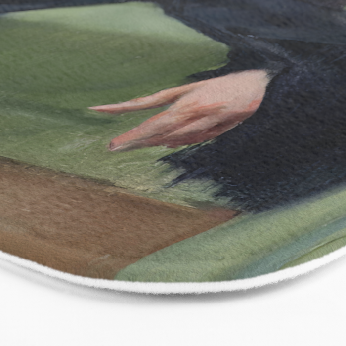 Decadent Young Woman, After the Dance, Vintage Portrait Art Bath Mat Gallery Image 3