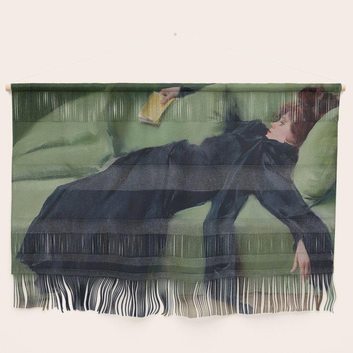 Decadent Young Woman, After the Dance, Vintage Portrait Art Wall Hanging Gallery Image 1