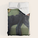 Decadent Young Woman, After the Dance, Vintage Portrait Art Duvet Cover Gallery Image 6