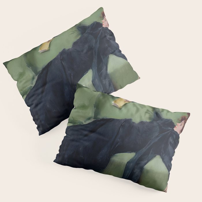 Decadent Young Woman, After the Dance, Vintage Portrait Art Pillow Sham Gallery Image 3