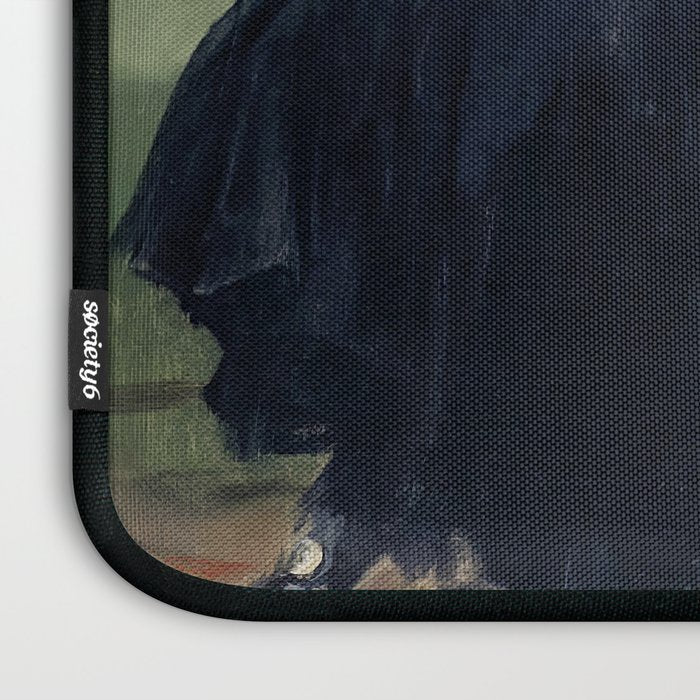 Decadent Young Woman, After the Dance, Vintage Portrait Art Laptop Sleeve Gallery Image 3