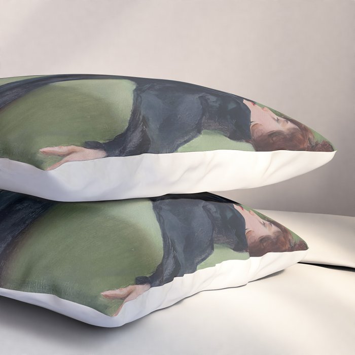 Decadent Young Woman, After the Dance, Vintage Portrait Art Pillow Sham Gallery Image 3