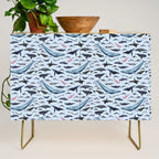 CETACEANS POSTER beige and text Credenza Gallery Image 1