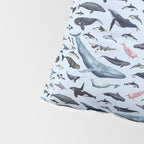 CETACEANS POSTER beige and text Pillow Sham Gallery Image 4