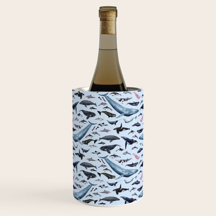 CETACEANS POSTER beige and text Wine Chiller Gallery Image 2