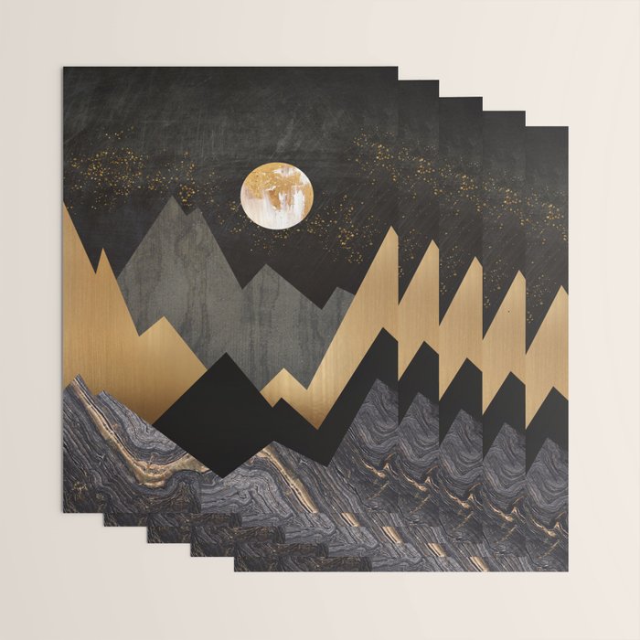 Metallic Night Wrapping Paper Gallery Image 3