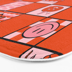Scorpio Checkered Print Bath Mat Gallery Image 3
