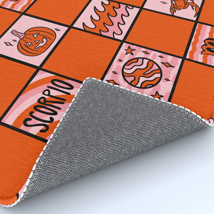 Scorpio Checkered Print Rug Gallery Image 4