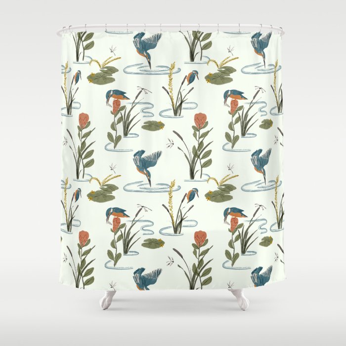 Flying Jewels Shower Curtain Gallery Image 1