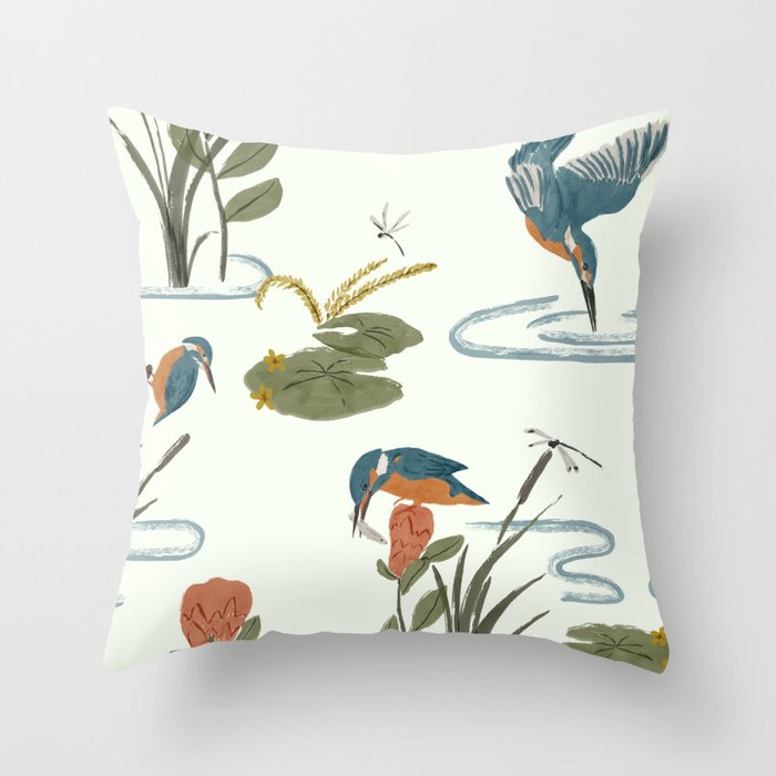 Flying Jewels Throw Pillow Gallery Image 6