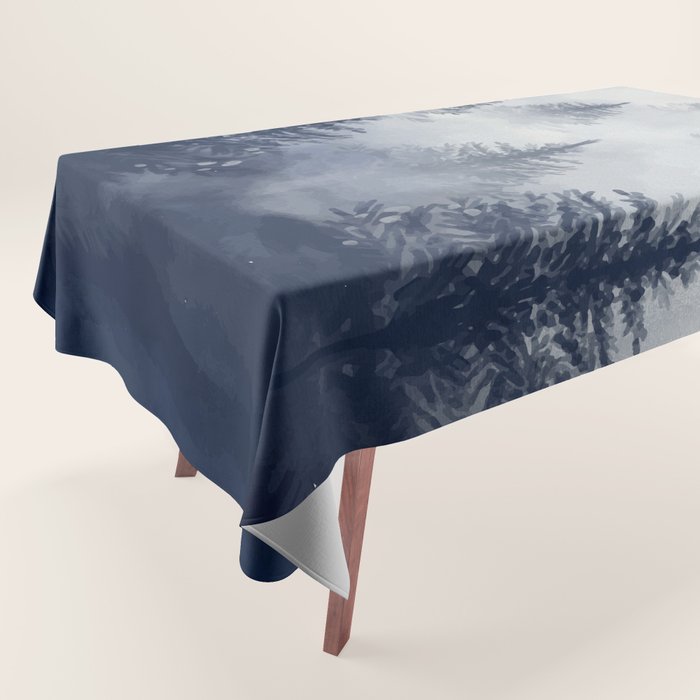Foggy Forest 2 Tablecloth Gallery Image 1