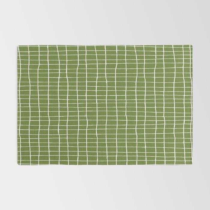 Olive Green Grid | PATTERN 05: The Retro Edition Rug Gallery Image 2