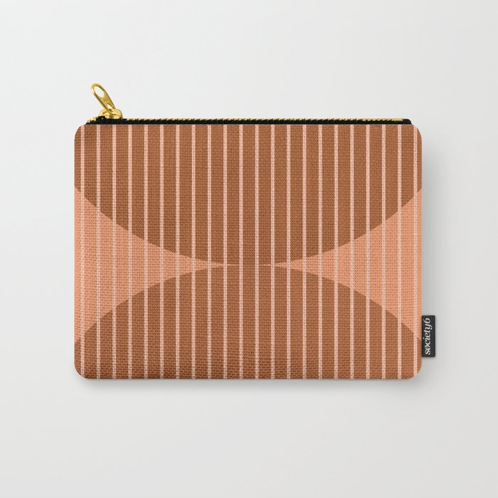Abstraction Shapes 17 in Terracotta Shades (Moon Phase Abstract)  Carry All Pouch Gallery Image 1