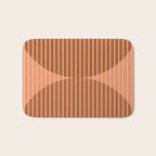 Abstraction Shapes 17 in Terracotta Shades (Moon Phase Abstract)  Bath Mat Gallery Image 1