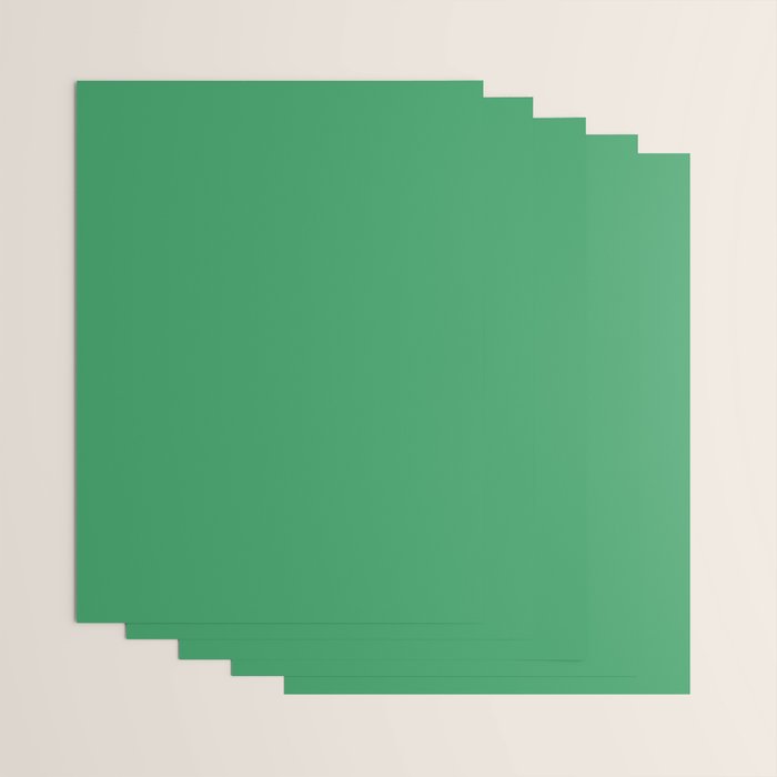 KELLY GREEN SOLID COLOR Wrapping Paper Gallery Image 3