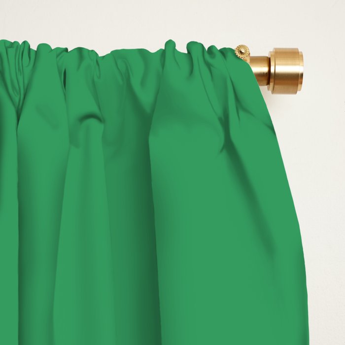 KELLY GREEN SOLID COLOR Window Curtain Gallery Image 2