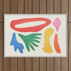 Collage I: Matisse Color Series | Mid-Century Edition Outdoor Rug Gallery Image 1