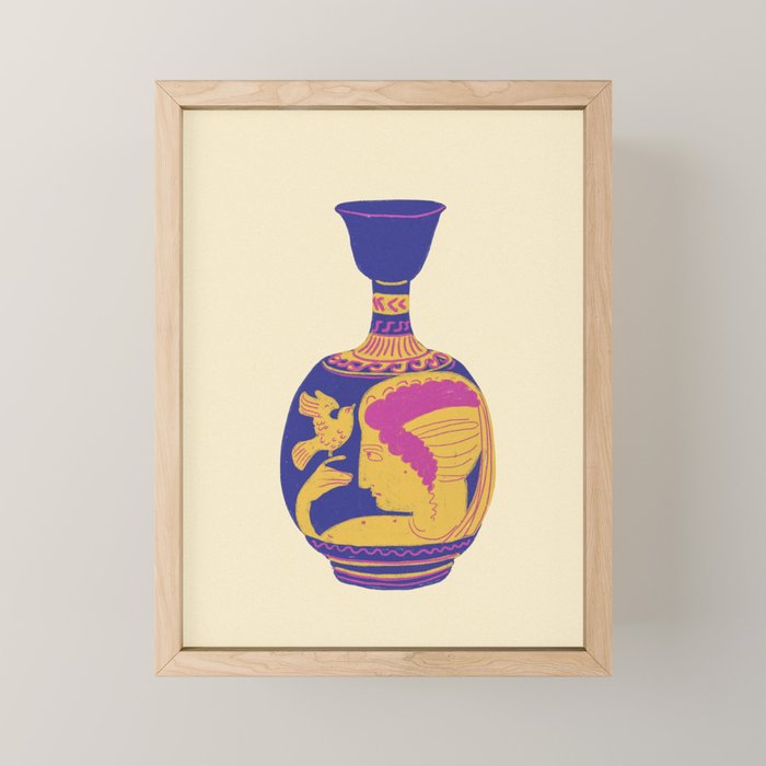 Roman vase Mini Art Print Gallery Image 1