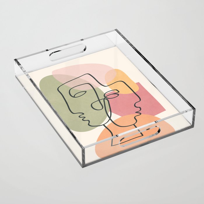 Abstract Profiles 04 Acrylic Tray Gallery Image 1
