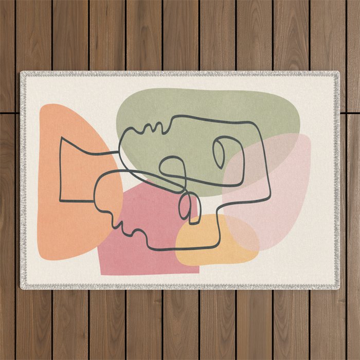 Abstract Profiles 04 Outdoor Rug Gallery Image 1