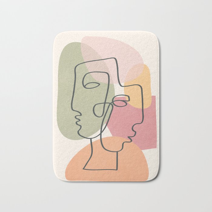 Abstract Profiles 04 Bath Mat Gallery Image 1