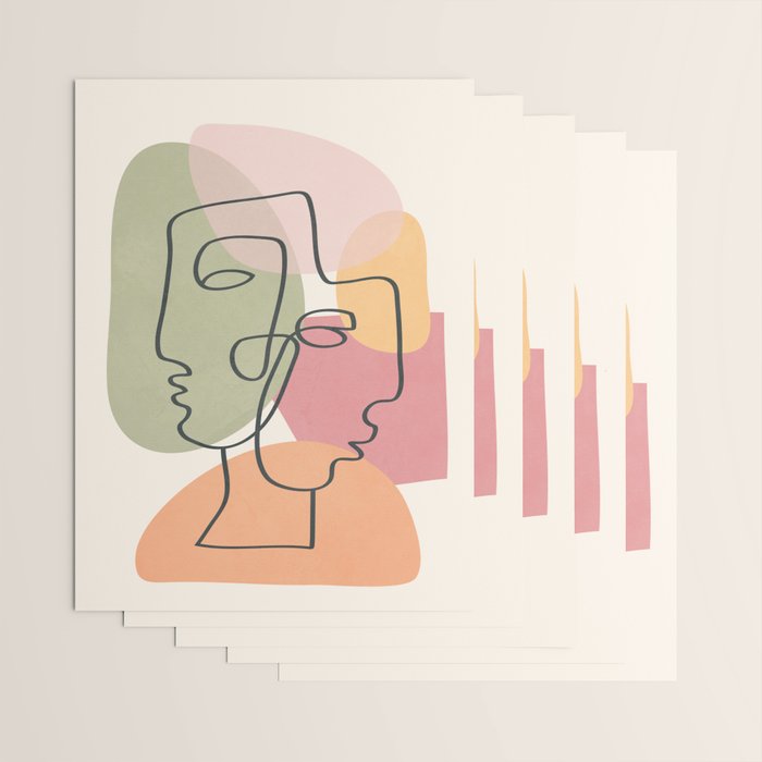 Abstract Profiles 04 Wrapping Paper Gallery Image 3