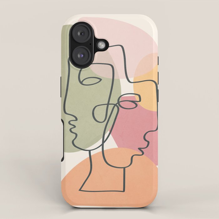 Abstract Profiles 04 iPhone Case Gallery Image 1