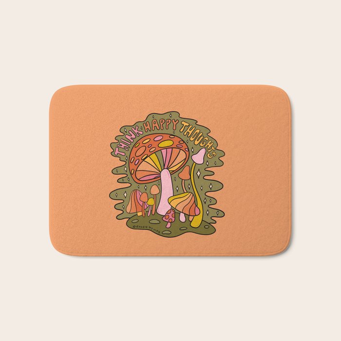 Think Happy Thoughts Bath Mat Gallery Image 1