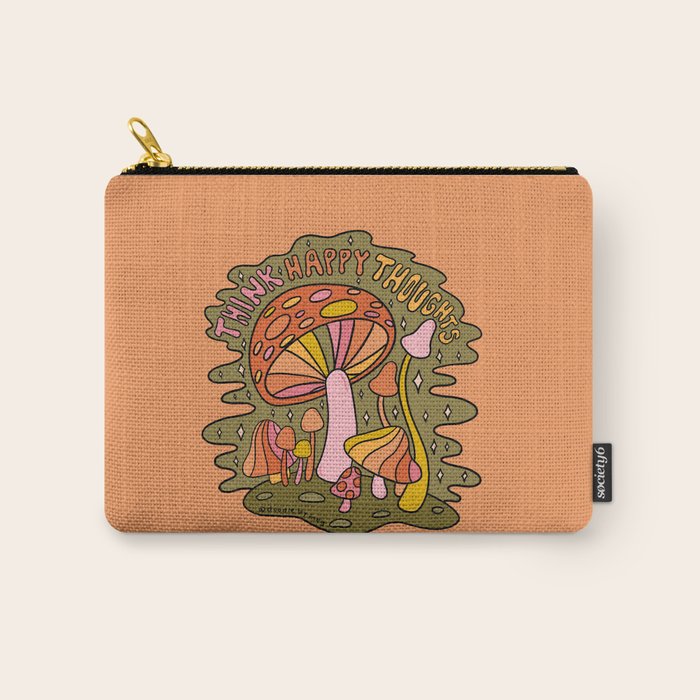 Think Happy Thoughts Carry All Pouch Gallery Image 1