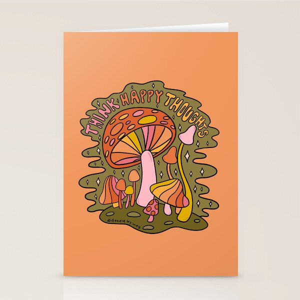 Think Happy Thoughts Stationery Card Gallery Image 1