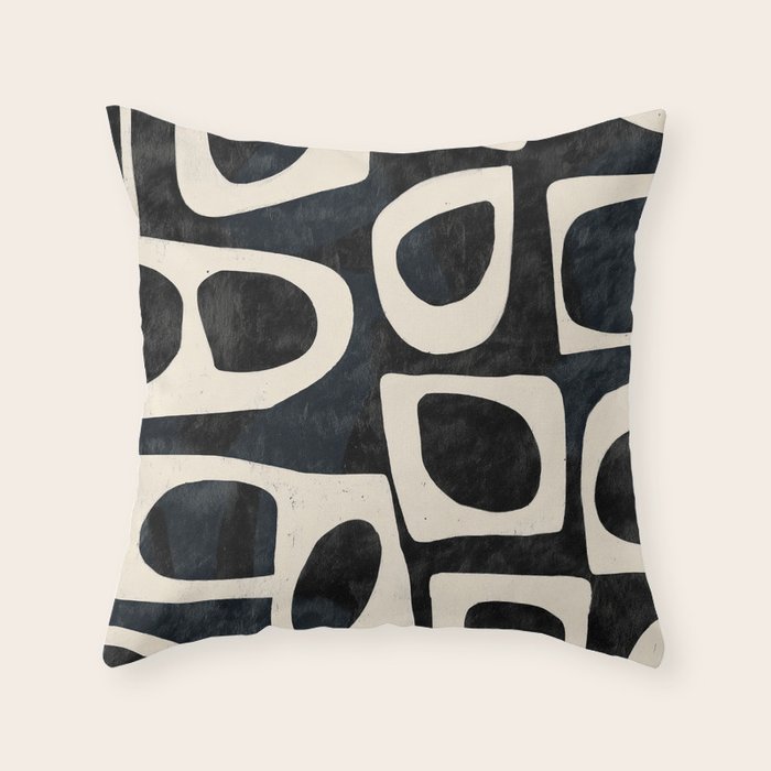 Shadowed Forms Throw Pillow Gallery Image 1