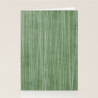 White Lines Green Background Minimal Art Stationery Card Gallery Image 2