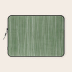 White Lines Green Background Minimal Art Laptop Sleeve Gallery Image 1