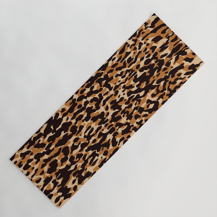 Animal Print Leopard Pattern Yoga Mat Gallery Image 1