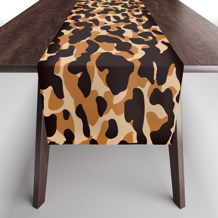 Animal Print Leopard Pattern Table Runner Gallery Image 1