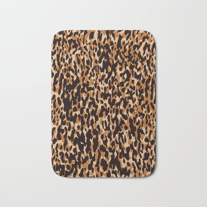 Animal Print Leopard Pattern Bath Mat Gallery Image 1