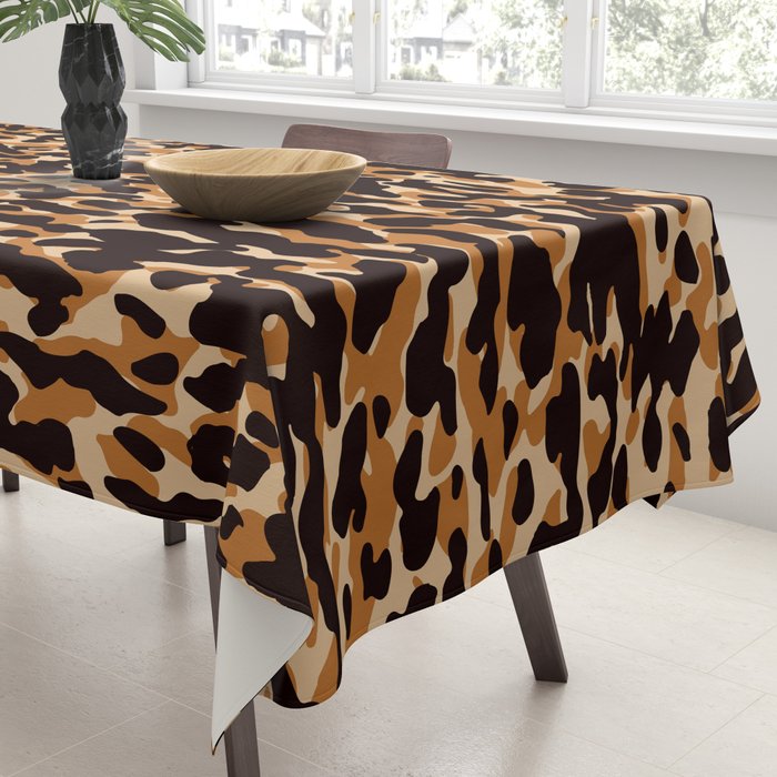 Animal Print Leopard Pattern Tablecloth Gallery Image 3