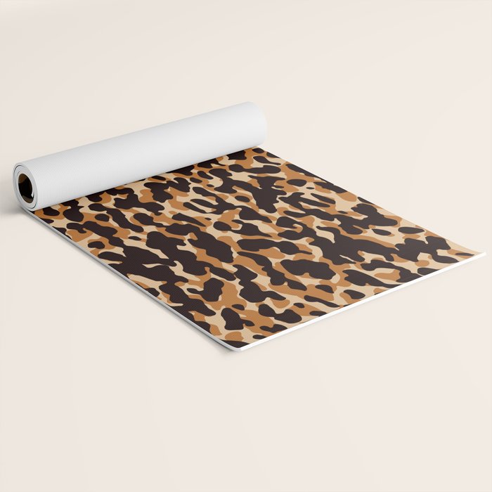 Animal Print Leopard Pattern Yoga Mat Gallery Image 2