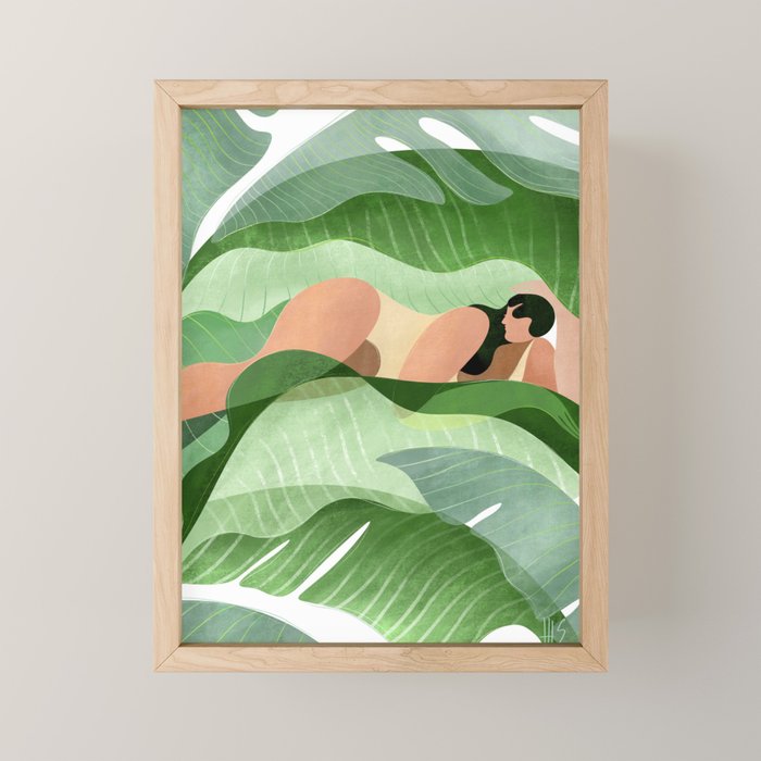 Green no.3 Mini Art Print Gallery Image 1