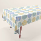 Retro Summer Daisies IV Tablecloth Gallery Image 1